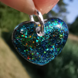 Wisiorek zielone serce