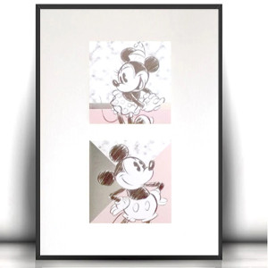 myszka Minnie plakat na ścianę, plakat z myszką Miki, plakat z myszką Minnie, bajkowy plakat do pokoju dziewczynki, myszka Minnie obrazek A4, myszka Miki obrazek 21x30, bajkowy plakat do domu