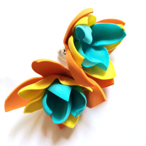 Kolczyki kwiaty wkrętki