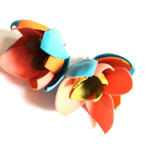 Kolczyki kwiaty wkrętki