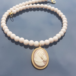 Naszyjnik Camea Koń Achał 23.52