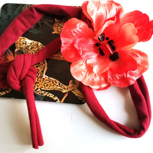 Opaska z kwiatem dla dziewczynki