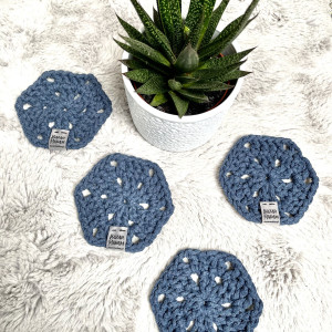 JEANSOWE PODKŁADKI POD KUBKI