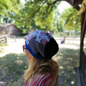 Czapka wiosenna patchworkowa