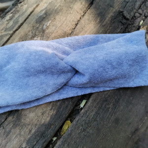 Opaska  szara turbanowa  uniwersalna