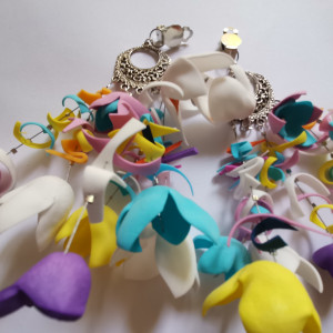 Klipsy kwiaty cena obnizona