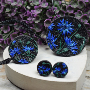 Komplet biżuterii "chabry"