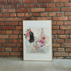 Kolaż motywacyjny autorski plakat 50x70cm