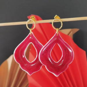 Kolczyki sztyfty z modeliny