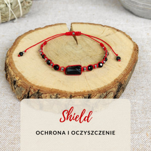 Bransoletka ochronna Shield z czarnym turmalinem