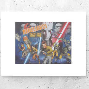 nowoczesne plakaty do domu, nowy plakat z gwiezdnych wojen, star wars plakaty A4, rebelianci gwiezdne wojny plakat, fajny plakat dla chłopca, plakat z filmów, filmowe plakaty 21x30