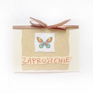 motylek zaproszenie na imprezę, ogólne zaproszenie, zaproszenia na różne okazje, eko zaproszenia, proste zaproszenia, zaproszenie z motylkiem