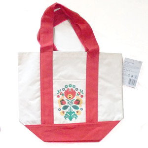 folkowa torba na zakupy, etno torba z nadrukiem, płócienna torba w stylu folk, eko torba z płótna, folk torba z kwiatkami, kwiatki torba, folkowa szopperka, etno szoperka, fajne szoperki, ład