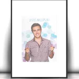 plakat z chłopakiem, plakat z przystojniakiem, Violetta plakat A4, Jorge Blanco plakat 21x30, Leon plakat z filmu Violetta, filmowe plakaty,poster A4, plakat z serialu Violetta, fajne plakaty