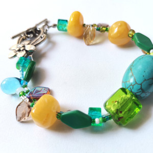 Bransoletka uniwersalna koraliki kamienie