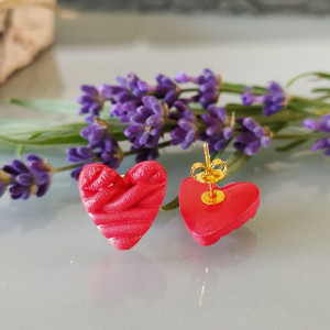 Kolczyki sztyfty z glinki polimerowej