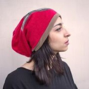 czapka handmade czesanką filcowane czapki wełniane A1