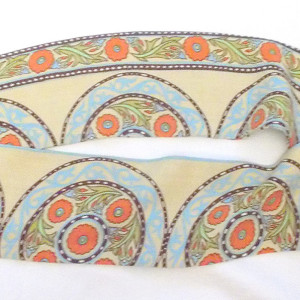 bawełniana opaska do włosów, kolorowa opaska we wzory,  boho opaska na włosy, wzorzysta przepaska z bawełny, boho apaszka