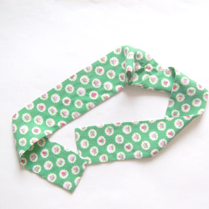 zielona opaska do włosów, boho opaska we wzory, przepaska do włosów, wzorzysta opaska na włosy, zielona apaszka