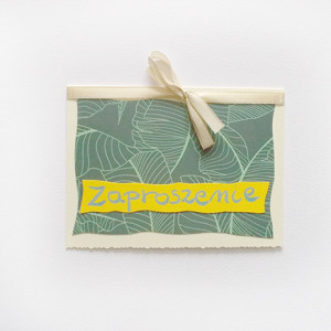 liście zaproszenie ogólne, boho zaproszenia na imprezę, proste zaproszenia, ładne zaproszenia, zaproszenia bez tekstu