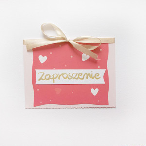 serduszka zaproszenie na różne okazje,  uniwersalne zaproszenie na imprezę, puste zaproszenia, proste zaproszenia, ładne zaproszenia