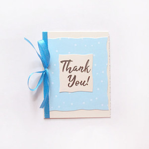 dziękuję kartka, kartka thank you, niebieskie podziękowania, kartka z podziękowaniem, kartki podziękowania, pastelowe podziękowania karnety