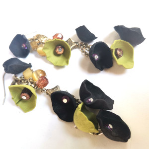 Kolczyki zielone dlugie