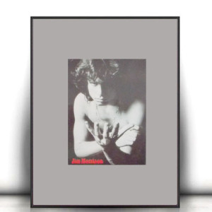 vintage plakat Jim Morrison, the doors plakat A4, muzyczny plakat retro, plakat z Jimem Morrisonem, plakat z the doors,