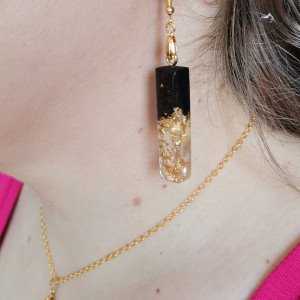 Kolczyki "Golden Whisper of the Forest"