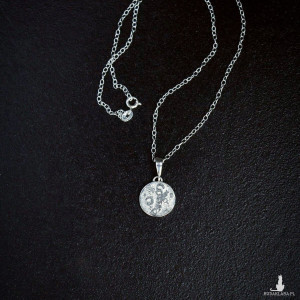 Wisiorek okrągły księżyc Full Moon (z łańcuszkiem)