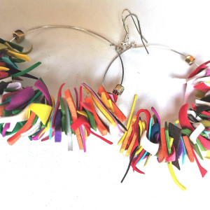 Kolczyki tęczowe kola dlugie