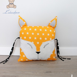 Poduszka lisek, moduł ochraniacz do łóżeczka, dekoracja pokoju dziecięcego