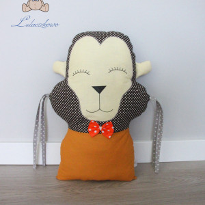 Poduszka małpka, moduł ochraniacz do łóżeczka, dekoracja pokoju dziecięcego