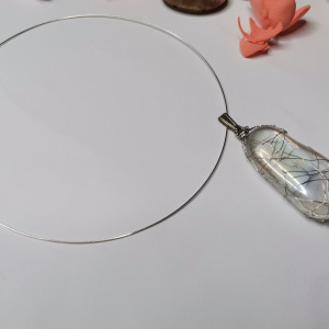 Naszyjnik obroża  szkiełka