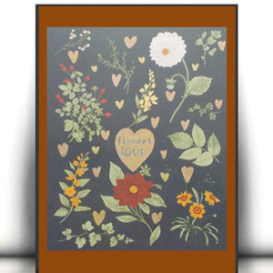 retro plakat A4, vintage plakat na ścianę, botaniczny plakat, rośliny plakat 21x30, plakat do kuchni, plakat do przedpokoju, botaniczny obrazek A4, plakat z roślinami