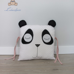 Poduszka miś panda, moduł ochraniacz do łóżeczka, dekoracja pokoju dziecięcego