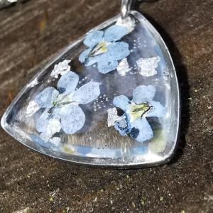 Kolczyki wiszące niezapominajki niezapominajka