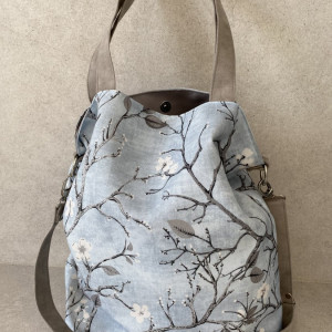 Torba hobo XXL - kwiat wiśni