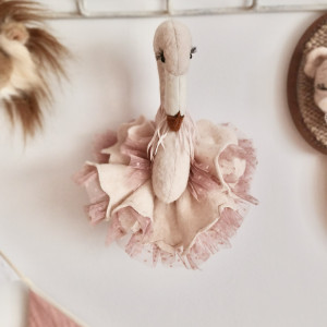 Flaming głowa na ścianę zwierzak do powieszenia w pokoju dziecka