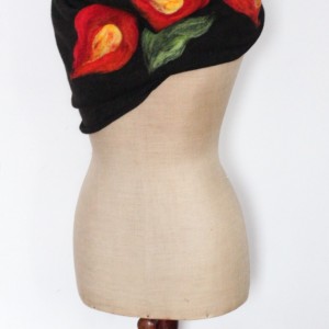 komin handmade filcowany, zdejmij szpile załóż glanly