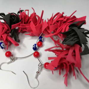 Kolczyki kwiaty koła