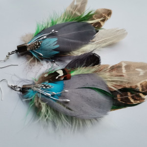 Kolczyki pióra lekkie