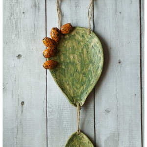 Kompozycja z opuncją figową na ścianę