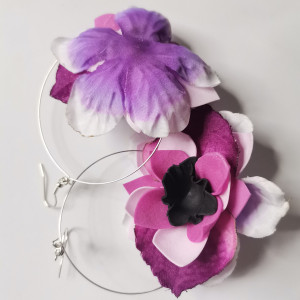 Kolczyki kwiaty  lekkie