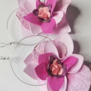 Kolczyki kwiaty  lekkie