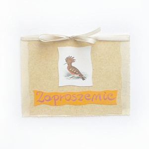 eko zaproszenie, ptaszek zaproszenie na różne okazje, puste zaproszenie bez tekstu, retro zaproszenie, zwierzęta zaproszenia, proste zaproszenia ogólne