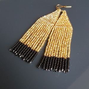 Kolczyki Złote Frędzle