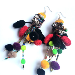 Kolczyki długie szaleństwo