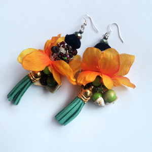Kolczyki kwiatowe szaleństwo