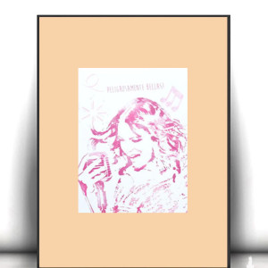 boho plakat 21x30, pastelowy plakat z dziewczyną, małe plakaty z filmów, Violetta plakat A4, nowoczesne plakaty, plakat z kobietą, plakaty do małych ramek, posters A4, filmowe plakaty a4